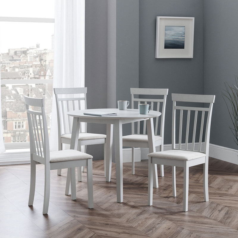 Coast Grey Drop Leaf Round Dining Table by Lavishway | Dining Tables-20625