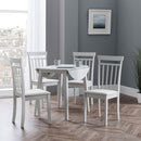 Coast Grey Drop Leaf Round Dining Table by Lavishway | Dining Tables-20626