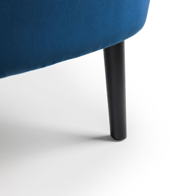 Coco Scalloped Back Velvet Accent Chair by Lavishway | Accent Chairs-20619