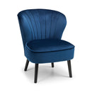 Coco Scalloped Back Velvet Accent Chair by Lavishway | Accent Chairs-20613
