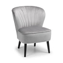 Coco Scalloped Back Velvet Accent Chair by Lavishway | Accent Chairs-20614
