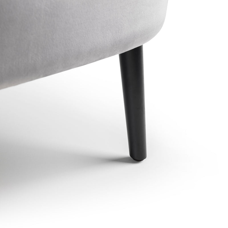 Coco Scalloped Back Velvet Accent Chair by Lavishway | Accent Chairs-20620