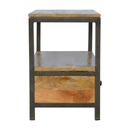 Forge 2 Drawers Coffee Table with Iron Base by Lavishway | Coffee Tables-21331