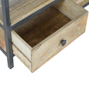 Forge 2 Drawers Coffee Table with Iron Base by Lavishway | Coffee Tables-21332