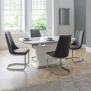 Como White High Gloss Extendable Dining Table by Lavishway | Dining Tables-20555