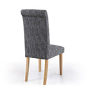 Como Grey Roll Back Dining Chair Set of 2 by Lavishway | Dining Chairs-37469