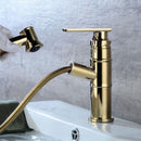 Brass Pull Out Single Handle Bathroom Tap by Lavishway | Bathroom Faucet-49109