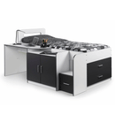 Cookie Matt White & Charcoal Grey Cabin Bed by Lavishway | Wooden Beds-20529