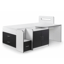 Cookie Matt White & Charcoal Grey Cabin Bed by Lavishway | Wooden Beds-20530