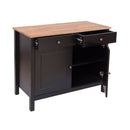 Copenhagen Black 2 Door & 2 Drawer Sideboard by Lavishway | Sideboards-28573