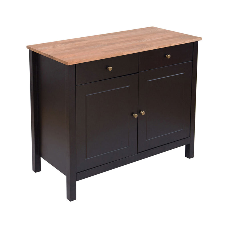 Copenhagen Black 2 Door & 2 Drawer Sideboard by Lavishway | Sideboards-28572