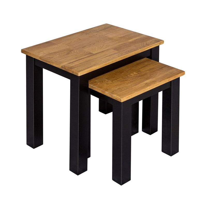 Copenhagen Black Painted Nest Of 2 Tables by Lavishway | Nest of Tables-28567