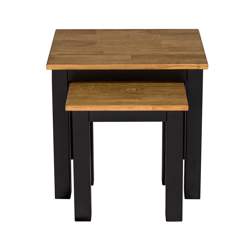 Copenhagen Black Painted Nest Of 2 Tables by Lavishway | Nest of Tables-28568
