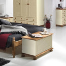 Copenhagen Cream Wooden Blanket Box by Lavishway | Benches & Storage Benches-45590