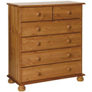 Copenhagen Pine 2 Over 4 Drawer Chest by Lavishway | Chest Of Drawers-45613