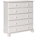 Copenhagen White 2 Over 4 Chest Of Drawer by Lavishway | Chest Of Drawers-45623