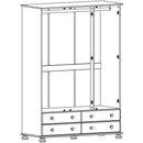Copenhagen White 3 Door Wardrobe by Lavishway | Wardrobe-45582