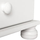 Copenhagen White Narrow 5 Drawers Chest by Lavishway | Chest Of Drawers-45640