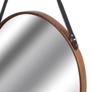 Copper Rimmed Round Hanging Wall Mirror by Lavishway | Wall Mirrors-50443