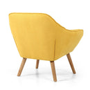 Coral Contemporary Yellow Studio Chair by Lavishway | Bedroom Chairs-27233