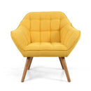 Coral Contemporary Yellow Studio Chair by Lavishway | Bedroom Chairs-27231