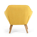 Coral Contemporary Yellow Studio Chair by Lavishway | Bedroom Chairs-27234