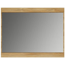 Cortina Oak Finish Rectangular Mirror by Lavishway | Wall Mirrors-44103