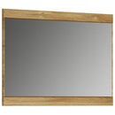 Cortina Oak Finish Rectangular Mirror by Lavishway | Wall Mirrors-44100