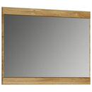 Cortina Oak Finish Rectangular Mirror by Lavishway | Wall Mirrors-44104