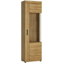 Cortina Tall Right Hand Display Cabinet by Lavishway | Display Cabinets-44082