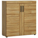 Cortina Grandson Oak Finish Shoe Cabinet by Lavishway | Shoe Cabinets-44065