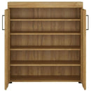 Cortina Grandson Oak Finish Shoe Cabinet by Lavishway | Shoe Cabinets-44067