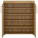 Cortina Grandson Oak Finish Shoe Cabinet by Lavishway | Shoe Cabinets-44069