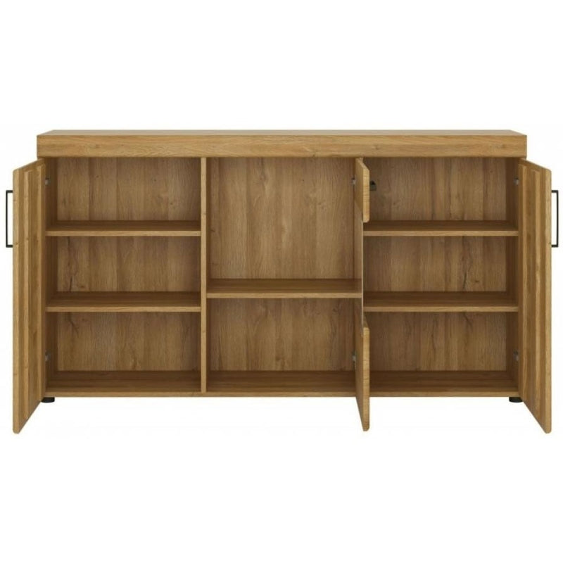 Cortina Grandson Oak Finish Glazed Sideboard by Lavishway | Sideboards-44044