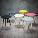 Costa Oak Wood Modern Round Table by Lavishway | Side Tables-35766