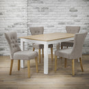 Cotswold Wooden Top Dining Table by Lavishway | Dining Tables-35415