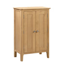 Cotswold Solid Oak 2 Doors Shoe Cabinet by Lavishway | Shoe Cabinets-20533
