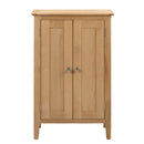 Cotswold Solid Oak 2 Doors Shoe Cabinet by Lavishway | Shoe Cabinets-20535