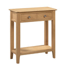 Cotswold Solid Oak 2 Drawers Console Table by Lavishway | Hallway Console Table-20556