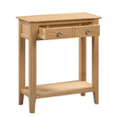 Cotswold Solid Oak 2 Drawers Console Table by Lavishway | Hallway Console Table-20557