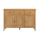 Cotswold Solid Oak 3 Doors Sideboard by Lavishway | Sideboards-20525