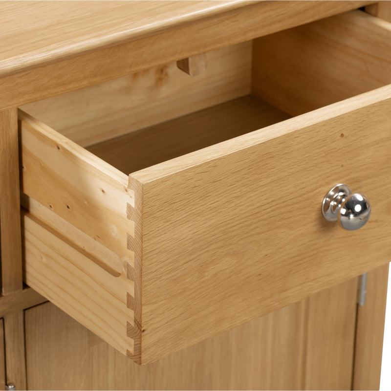 Cotswold Solid Oak 3 Doors Sideboard by Lavishway | Sideboards-20526