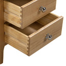 Cotswold Solid Oak 3 Drawers Bedside Table by Lavishway | Bedside Tables-20586