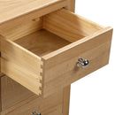 Cotswold Solid Oak 3 Drawers Bedside Table by Lavishway | Bedside Tables-20585