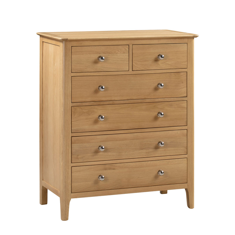 Cotswold Solid Oak 4 Over 2 Chest Of Drawers by Lavishway | Chest Of Drawers-20575
