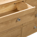 Cotswold Solid Oak 6 Drawers Wide Chest by Lavishway | Chest Of Drawers-20570