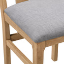 Cotswold Oak Dining Chair With Fabric Seat by Lavishway | Dining Chairs-20553