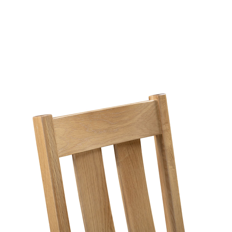 Cotswold Oak Dining Chair With Fabric Seat by Lavishway | Dining Chairs-20552