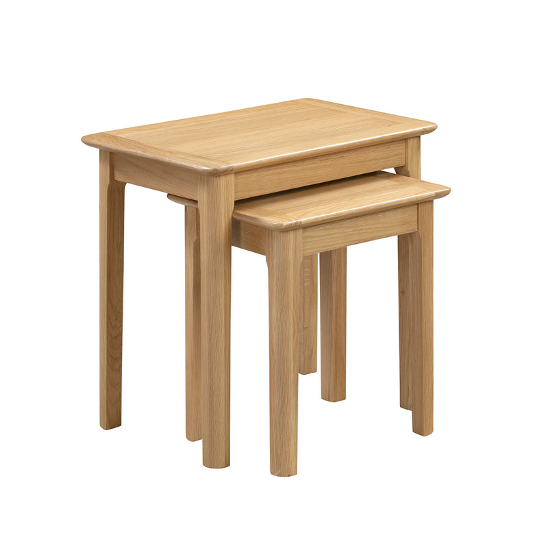 Cotswold Solid Oak Nest Of 2 Tables by Lavishway | Nest of Tables-20537