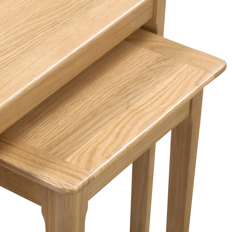 Cotswold Solid Oak Nest Of 2 Tables by Lavishway | Nest of Tables-20540